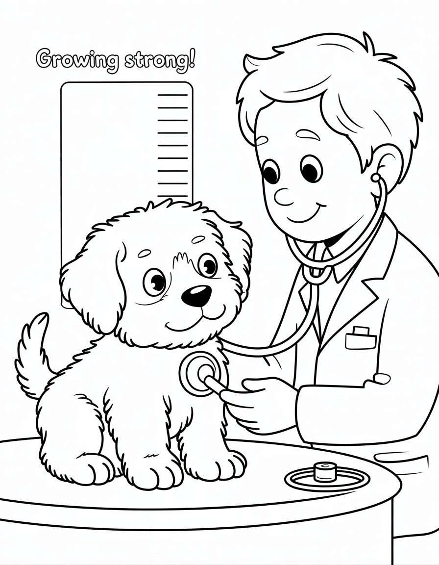 Dog at Veterinarian